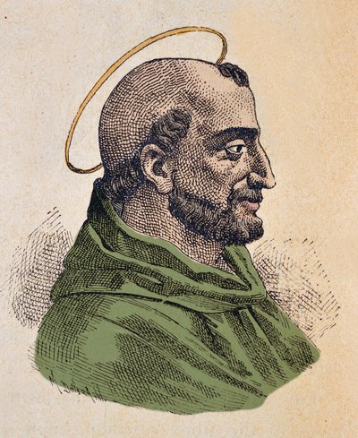 Portræt af paven Anicet (Anicetus eller Aniceto) (ca. 155-166) af Italian School