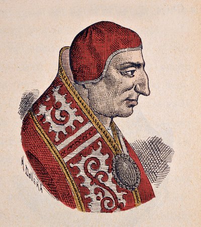 Portræt af pave Benedikt VIII (1012-1024) af Italian School