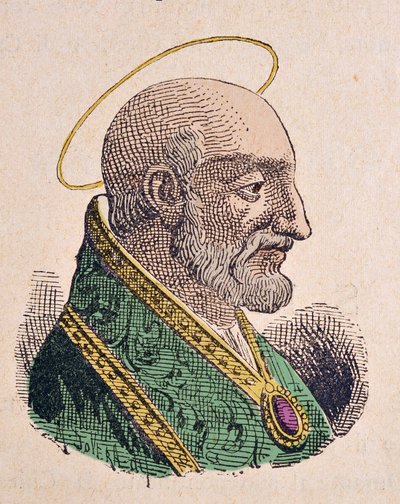 Portræt af paven Caius (Caio eller Gaius) (293-296) af Italian School
