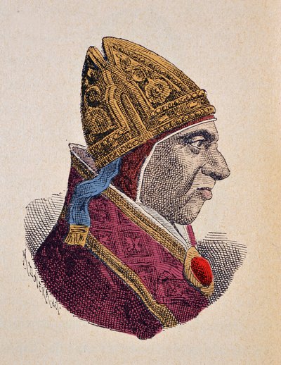 Portræt af pave Calixtus III (1455-1458) af Italian School