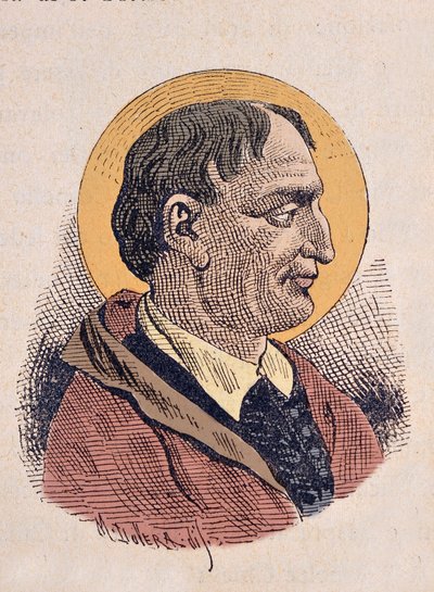 Portræt af paven Corneille (Cornelius eller Cornelio) (251-253) af Italian School