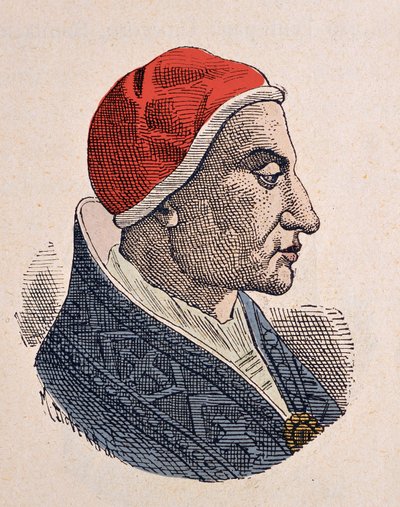 Portræt af pave Felix IV (Felice) (526-530) af Italian School