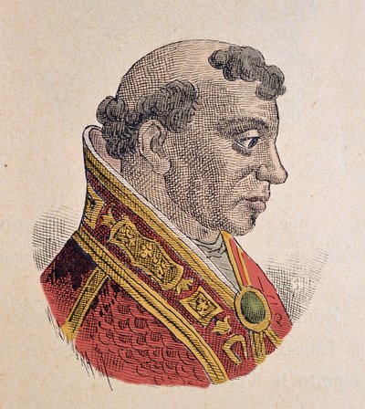 Portræt af paven Formose (Formoso, Formosus) (891-896) af Italian School