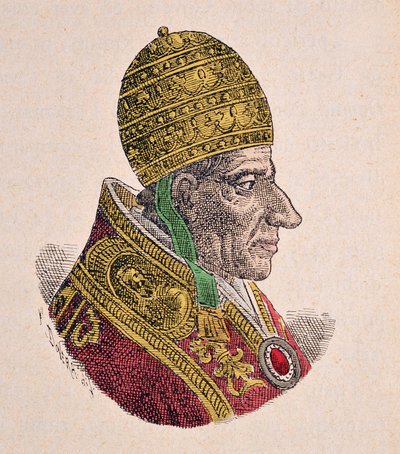 Portræt af pave Gregoire XII (Gregorio, Gregorius eller Gregory) (1406-1415) af Italian School