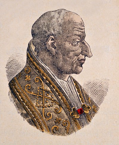 Portræt af pave Leon III (Leo eller leone) (795-816) af Italian School