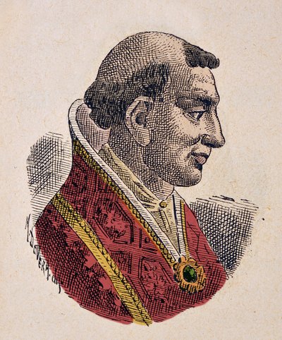 Portræt af pave Leon VI (Leo eller leone) (928-929) af Italian School