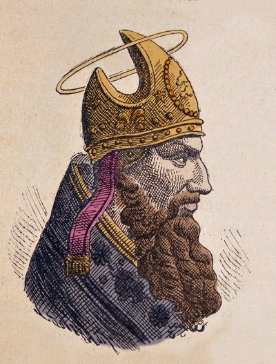Portræt af paven Marc (Mark eller Marcus eller Marco) (335-336) af Italian School