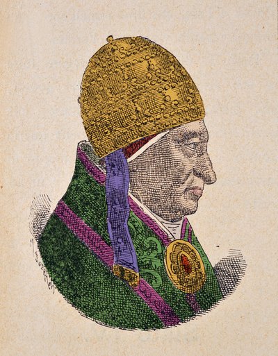 Portræt af paven Sixte IV (Sixtus, Sisto eller Xystus eller Francesco della Rovere) (1471-1484) af Italian School
