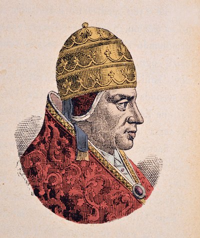 Portræt af paven Urbain VI (Urban eller Urbanus eller Urbano) (1378-1389) af Italian School