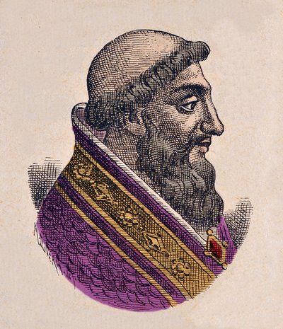 Portræt af paven Victor II (Vittore) (1055-1057) af Italian School