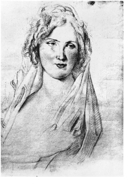 Portræt formodet af Angela Pietragrua, grevinde Simonetta, elskerinde til den franske forfatter Stendhal, mens han var i Italien, mellem september 1811 og 1815 af Italian School