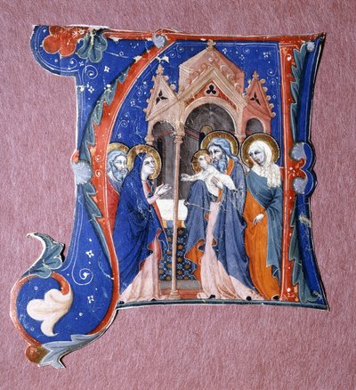 Præsentation af Kristus i templet, ca. 1340 af Italian School