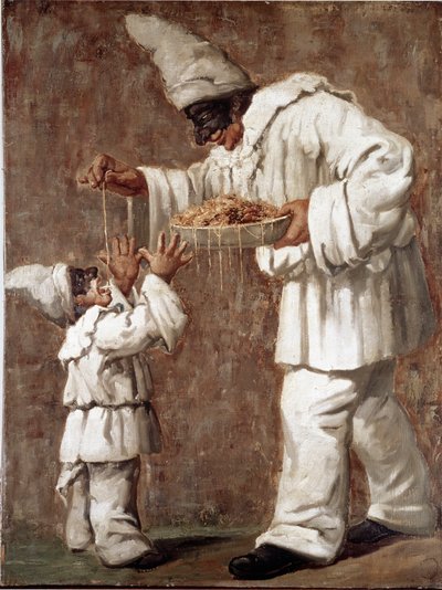 Pulcinella (polichinelle) karakter af commedia dell