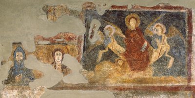 Rester af en fresco, Santa Maria Antiqua, Rom af Italian School