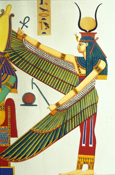 Isis, illustration fra Monuments of Egypt and Nubia, af Ippolito Rosellini af Italian School