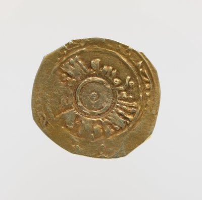 Bagsiden af Tari af Amalfi med pseudo-cufik epigrafi (guld) af Italian School