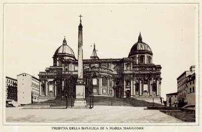 Rom: Tribune af basilikaen S Maria Maggiore (litho) af Italian School