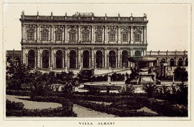 Rom: Villa Albani (litho) af Italian School