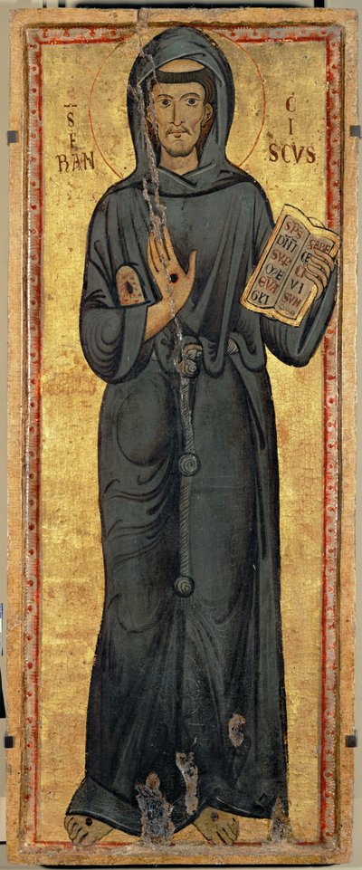 Den hellige Frans af Assisi ... af Italian School