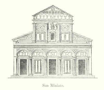 San Miniato (gravering) af Italian School
