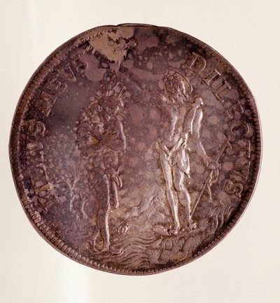 Sølv piastra fra Firenze, regeringstid af Cosimo III af Medici (1642-1723) af Italian School