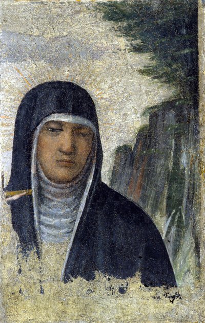 St. Claire. Grundlægger af Clareordenen (se Assisi af Italian School