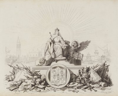 Storia Veneta (gravering) af Italian School
