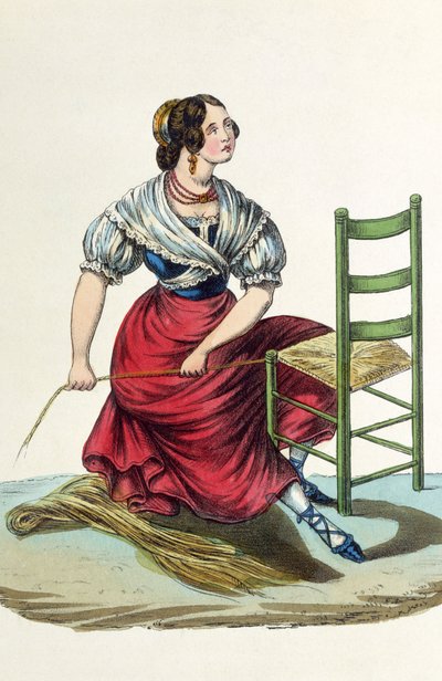 Halm stole maker af Italian School