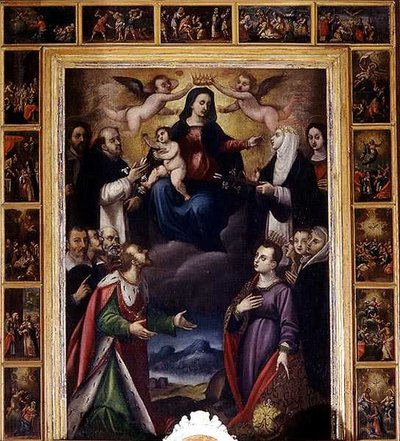 The Assumption of the Virgin (olie på lærred) af Italian School