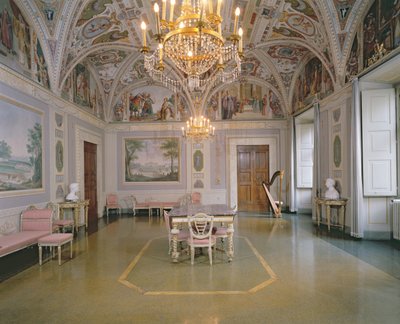 Audience Room, fresker malet af Matteo Rosselli (1578-1650) i 1623 af Italian School
