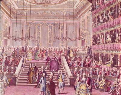 Balet i Teatro San Benoit i Venedig den 22. januar 1782, slutningen af det 18. århundrede af Italian School