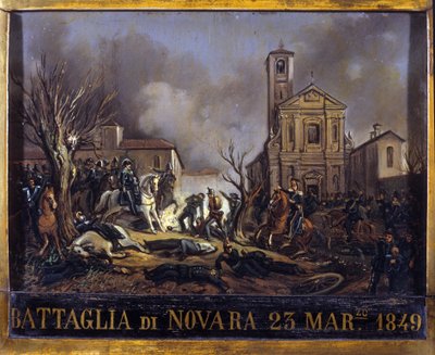 Slaget ved Novara (Novara), 23. marts af Italian School