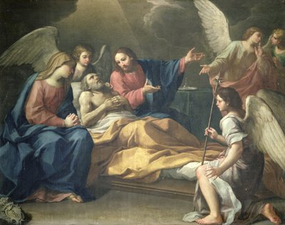 St. Josephs død af Italian School