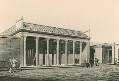 Indgangen til det trekantede forum, som det var (dybtryk) af Italian School