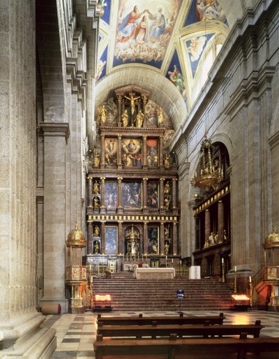 Højalteret i basilikaen af Italian School