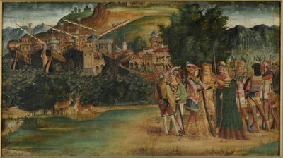 The Marriage of Jason and Medea, c1500 (tempera og olie på lærred) af Italian School