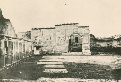 The Stabian Baths - Stukkens gårdhave, som den er (dybtryk) af Italian School