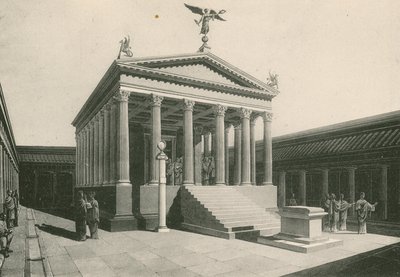 Apollontemplet som det var (dybtryk) af Italian School