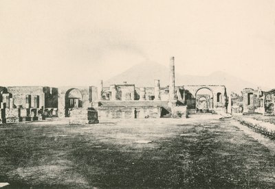 The Temple of Jove i Civil Forum, som det er (dybtryk) af Italian School
