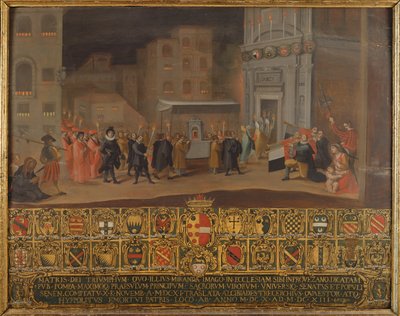 Oversættelsen af resterne af Madonnaen af Provenzano, 1610 af Italian School