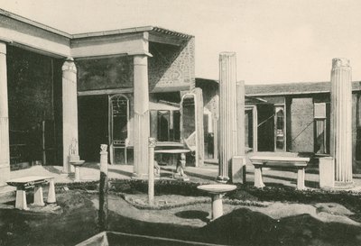 Viridarium i Vettiiernes hus. Som det er (dybtryk) af Italian School