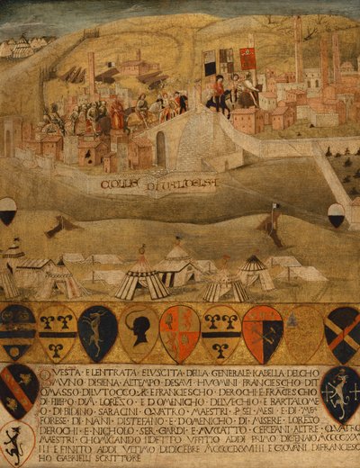 Overgivelsen af byen Colle Val d