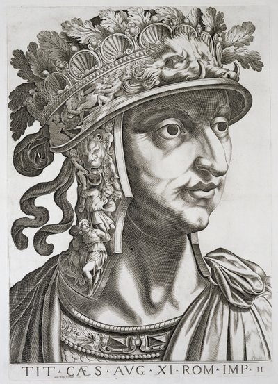 Titus Cæsar (39-81 e.Kr.), 1596 af Italian School