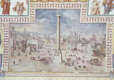 Trajans-søjlen, Trajans-forum, Rom af Italian School