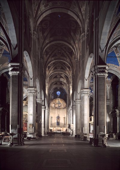Udsigt over Lucca katedral af Italian School