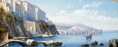 Udsigt over Sorrento (gouache) af Italian School