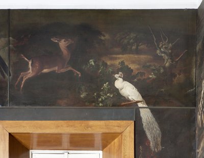 Hvid påfugl og rådyr, Myten om Orfeus af Italian School