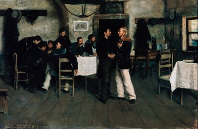 Møde mellem Giuseppe Garibaldi (1807-1882) og Giovanni Battista Cuneo (1809-1875) ved Taganrog, havnen ved Sortehavet i 1833, af Italo Nunes Vais (1860-1932) af Italo Nunes Vais