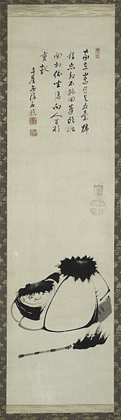 Kanzan og Jittoku. af Ito Jakuchu
