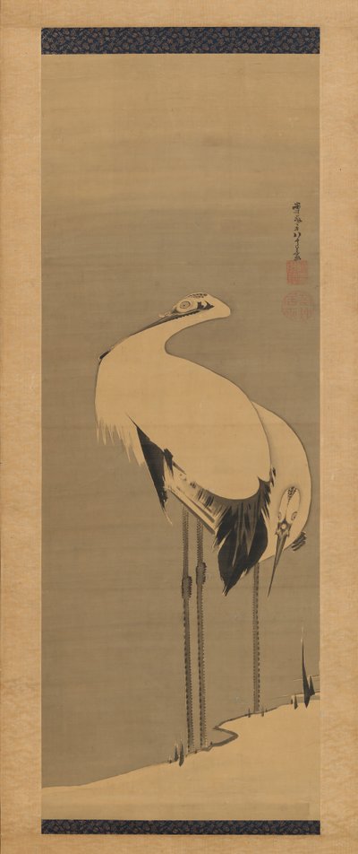 To Traner, 1795. af Ito Jakuchu